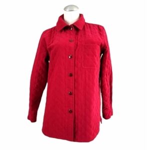 Talbots Size SP PS Red Quilted Jacket